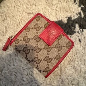 Red compact wallet